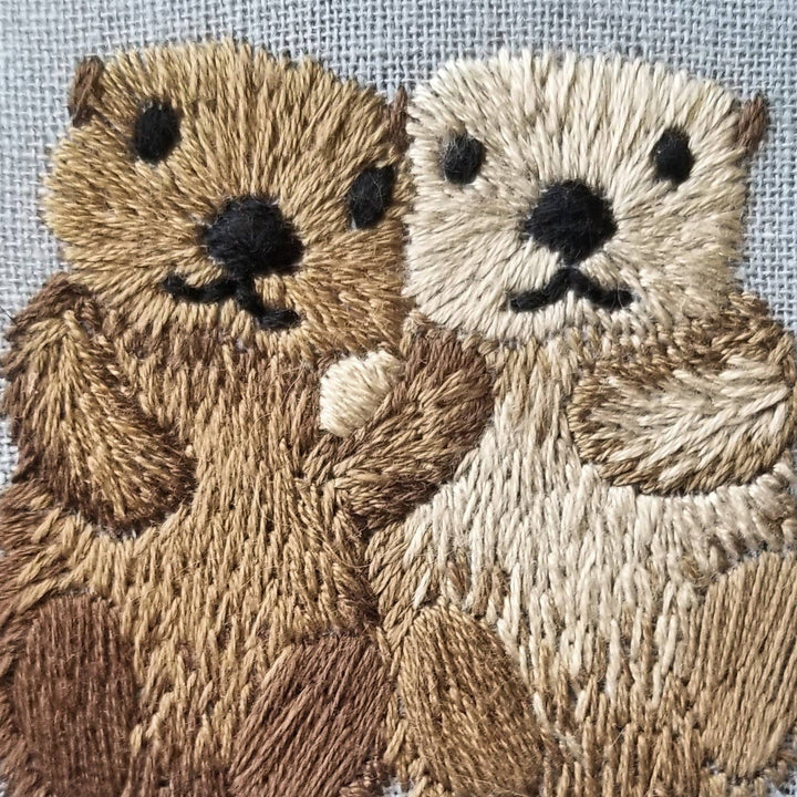 Otterly Adorable Hand Embroidery Kit