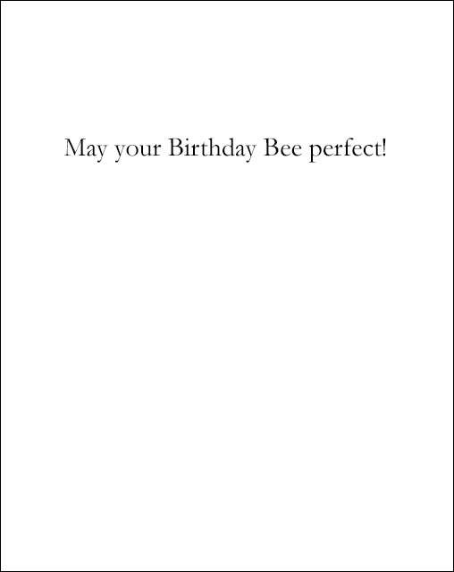 Birthday Card - Happy Bee Day