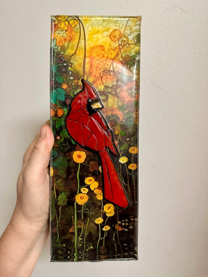 Male Cardinal Mosaic