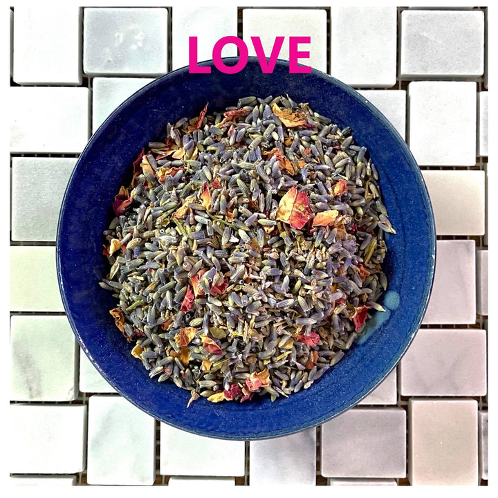 Herbal Dream Pillow SACHET: LOVE / red
