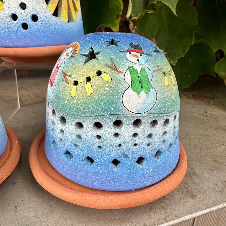 Snowman + Stars Luminary