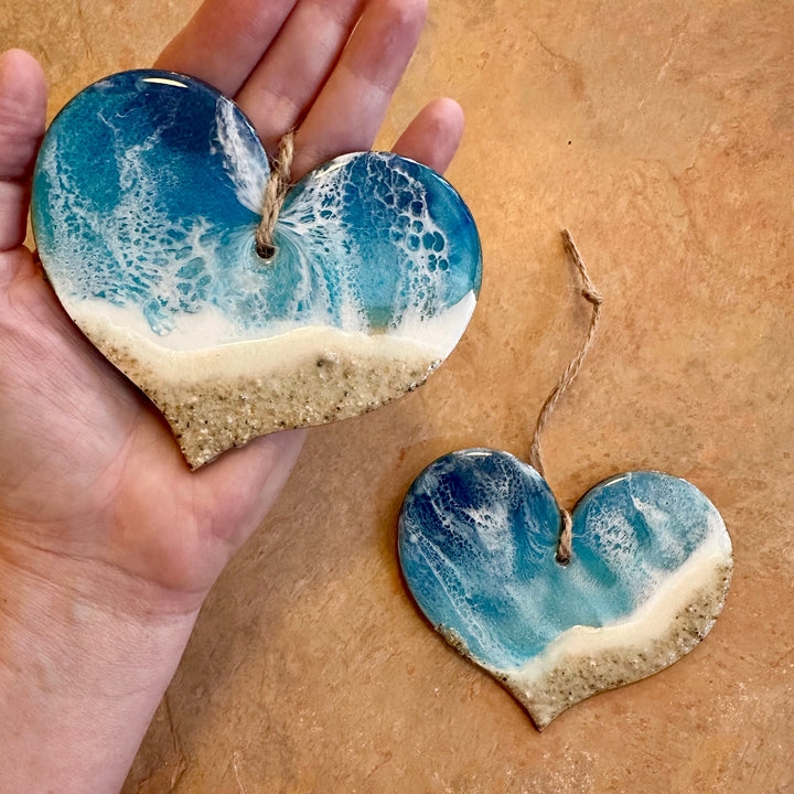 Beach Heart Ornament