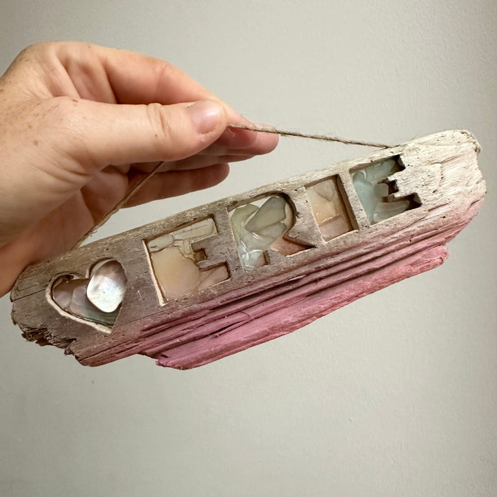 ERIE Beach Glass Hanger Pink