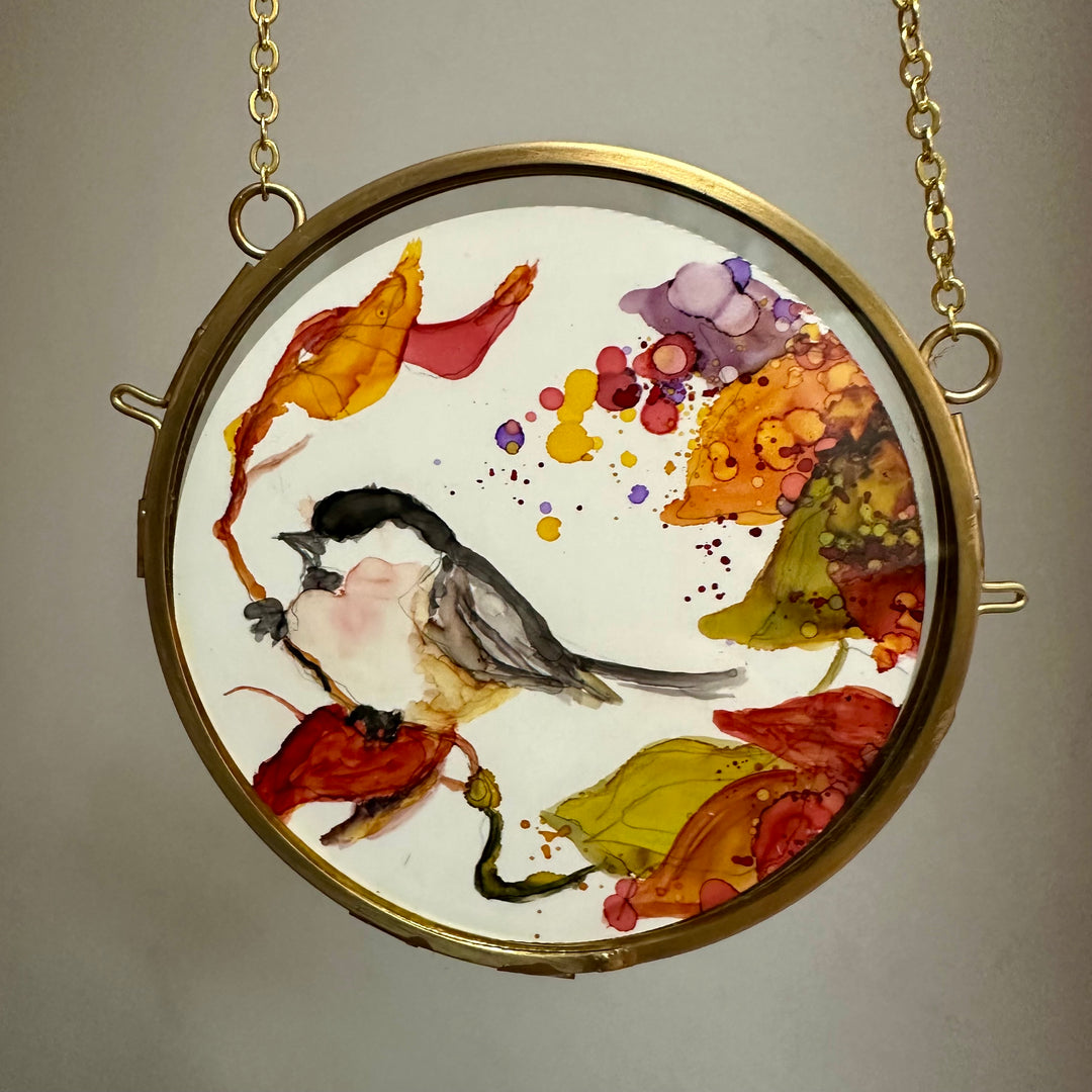 Chickadee in Autumn