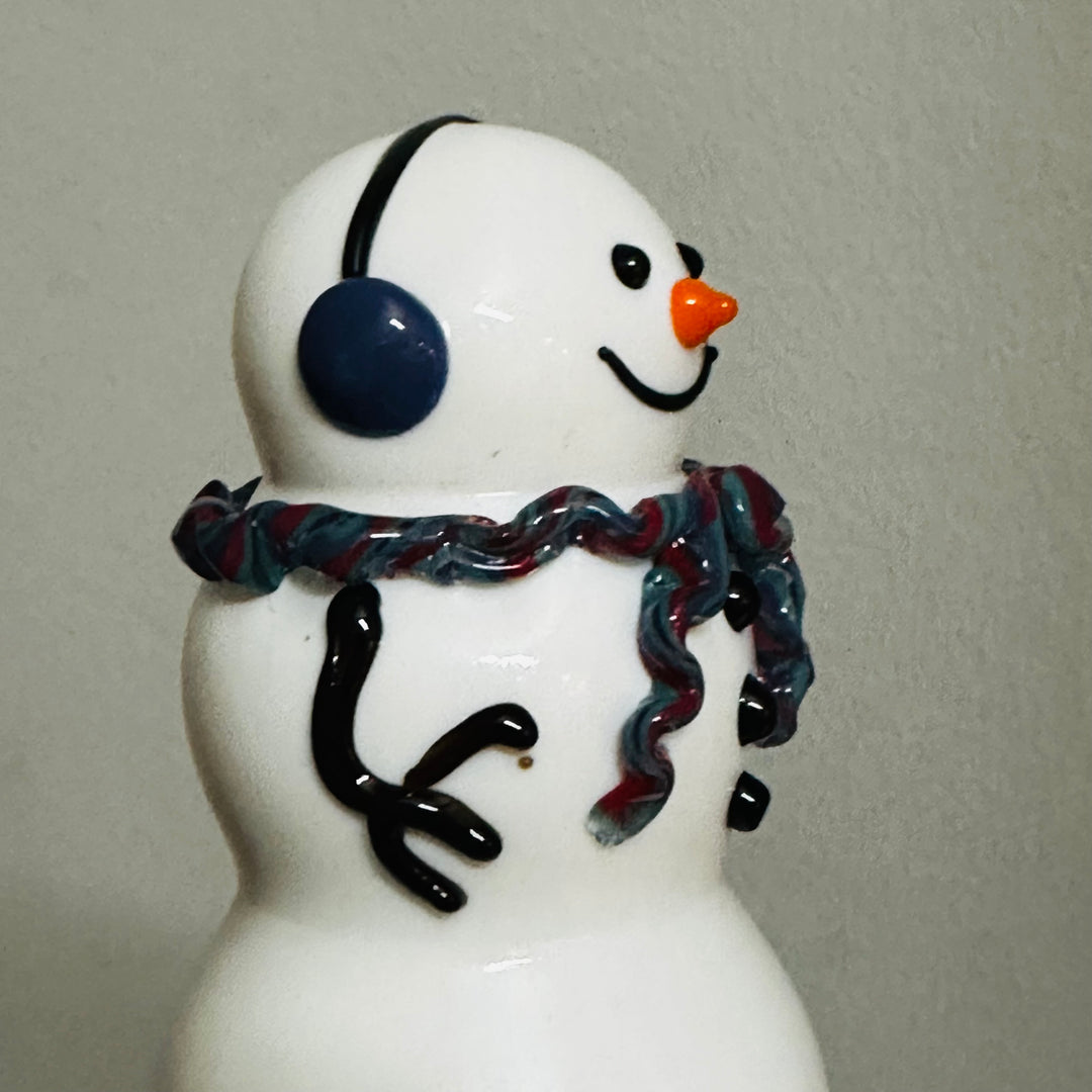 Snowman Small - Blue + Red