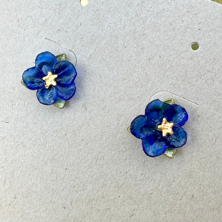 Blue Violet Post Earrings