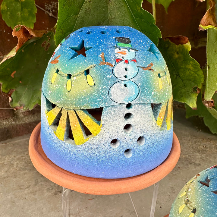 Snowman + Stars Luminary