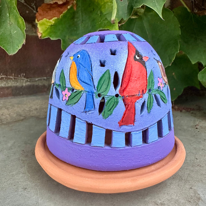 Purple Bird Garland Luminary