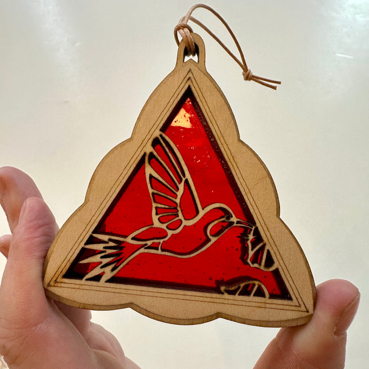 Mini Suncatcher Hummingbird Red