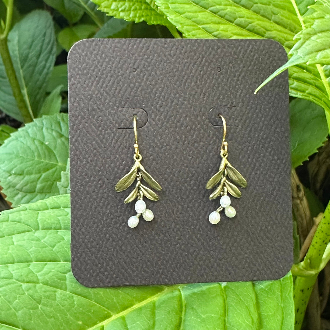 Garden Vine Dainty Wire Earrings