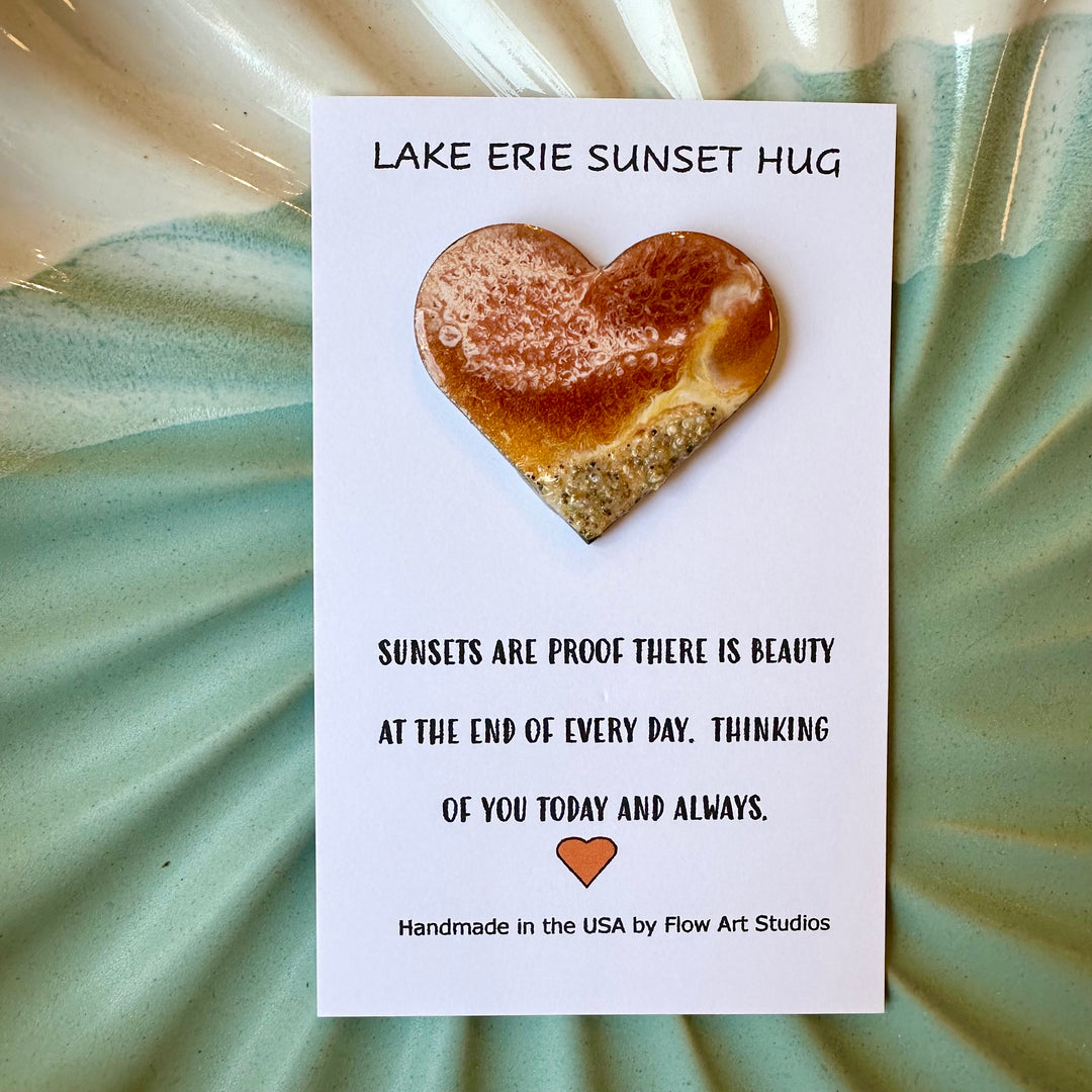 Lake Erie Sunset Hug Card