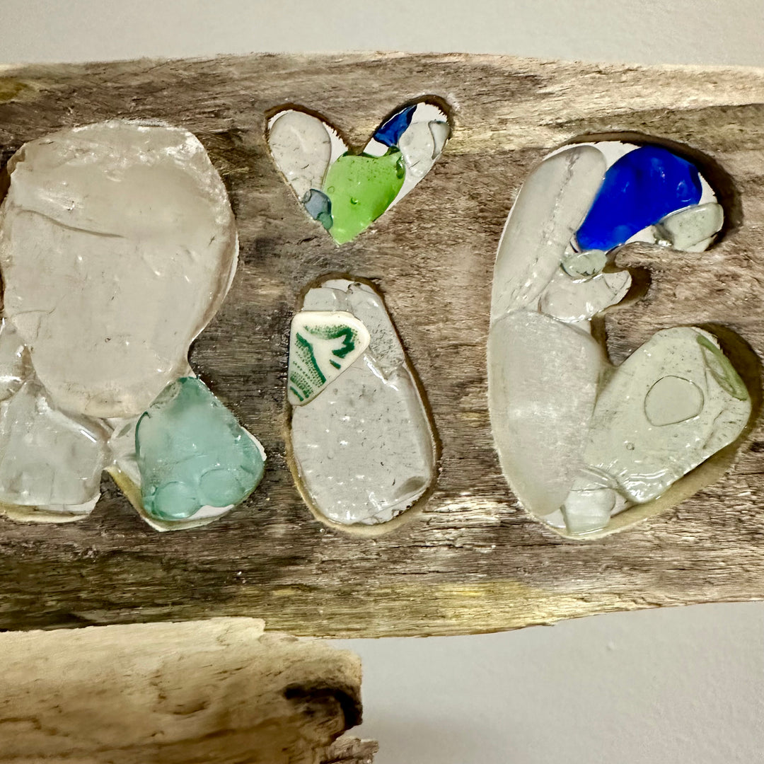 LOVE ERIE Driftwood + Beach Glass
