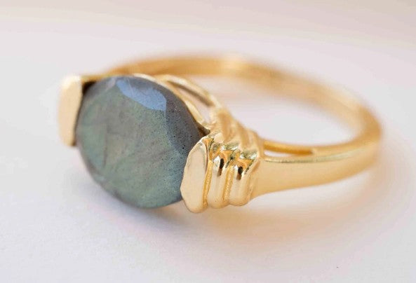 Amelie Labradorite Ring Gold