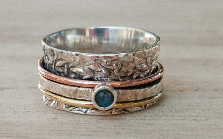 Anabele Meditation Ring Labradorite