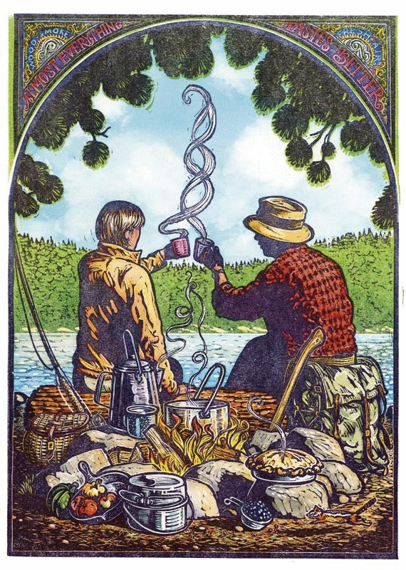 Anniversary Card - Camp Cooking