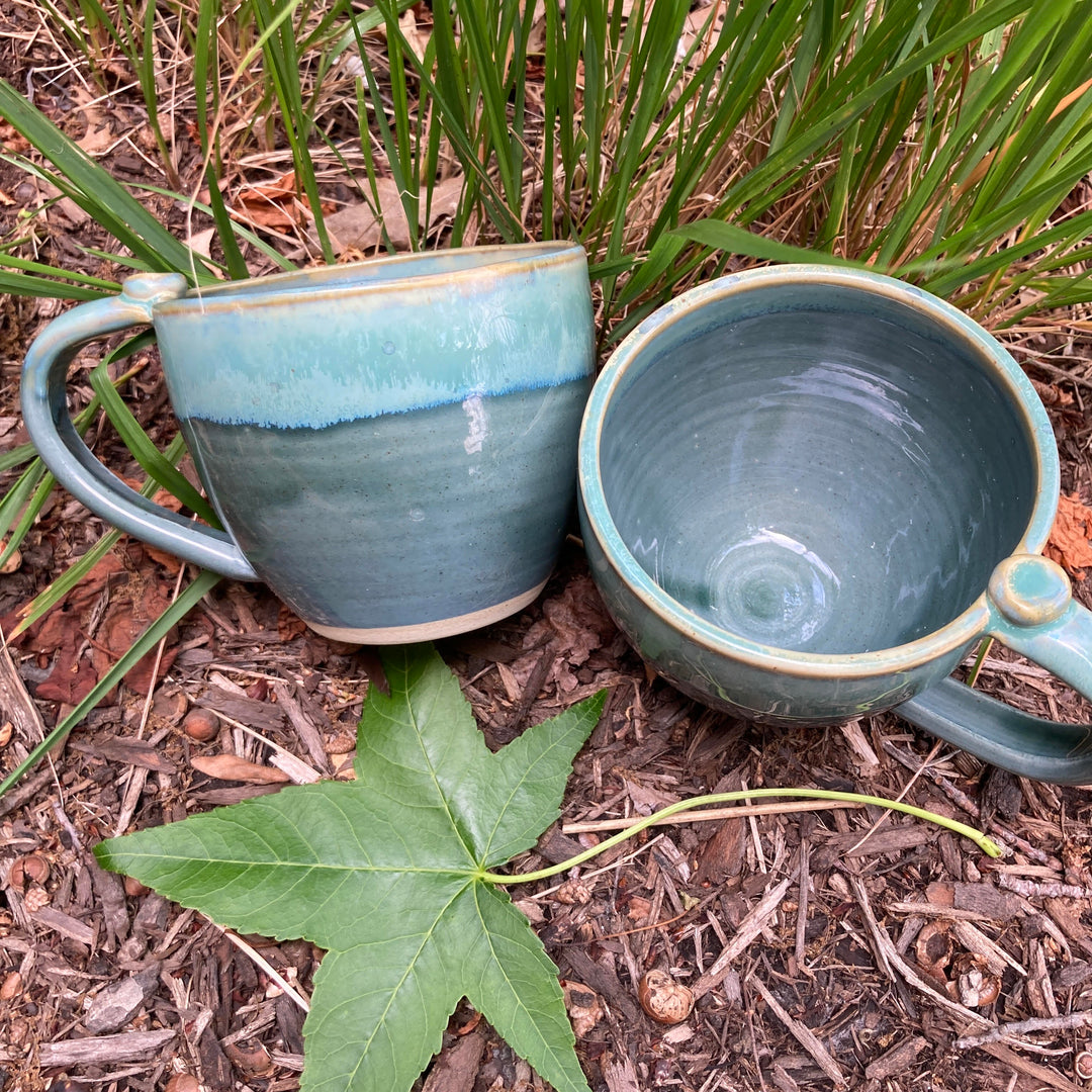 Artisan Mug Green + Crystal