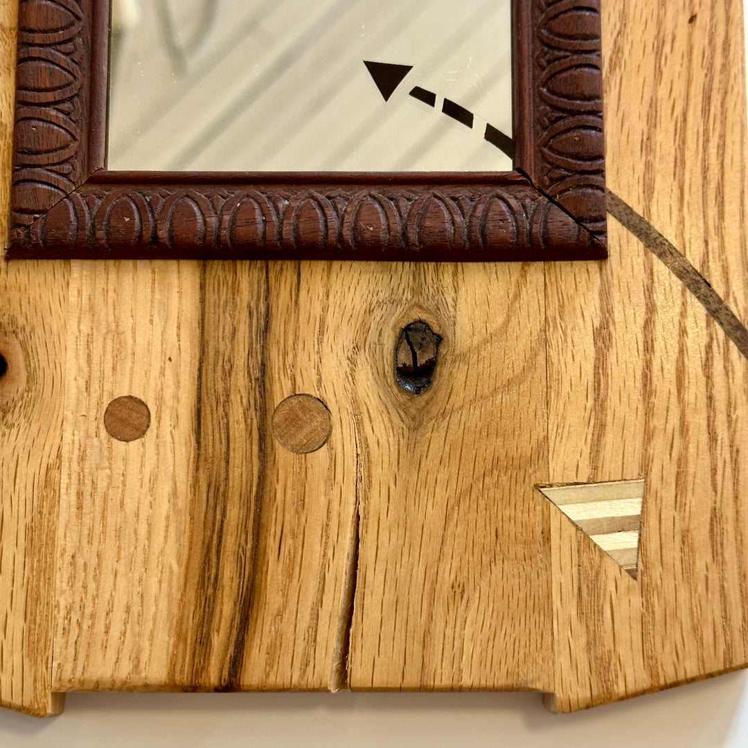 Wooden Mini Framed Mirror