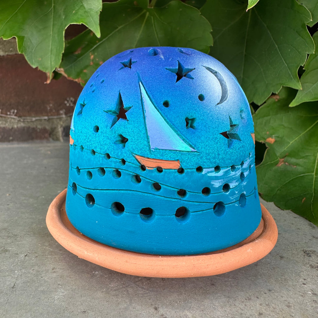 Luminary Sailboat In Moonlight