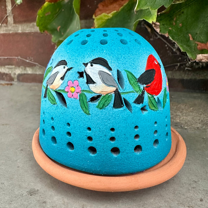 Aqua Songbird Garland Luminary