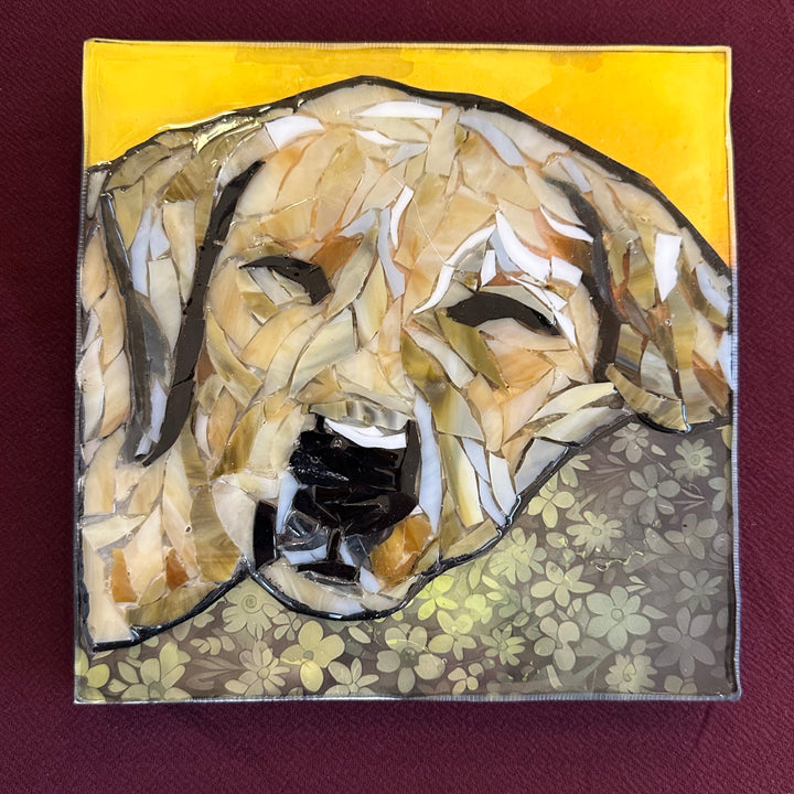 Nap Time Yellow Lab Mosaic