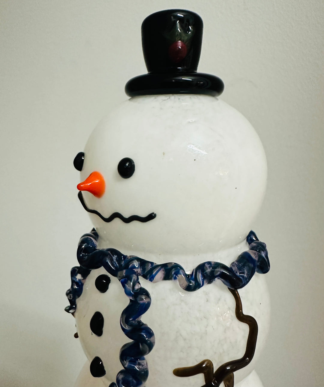 Snowman Large with Blue Scarf