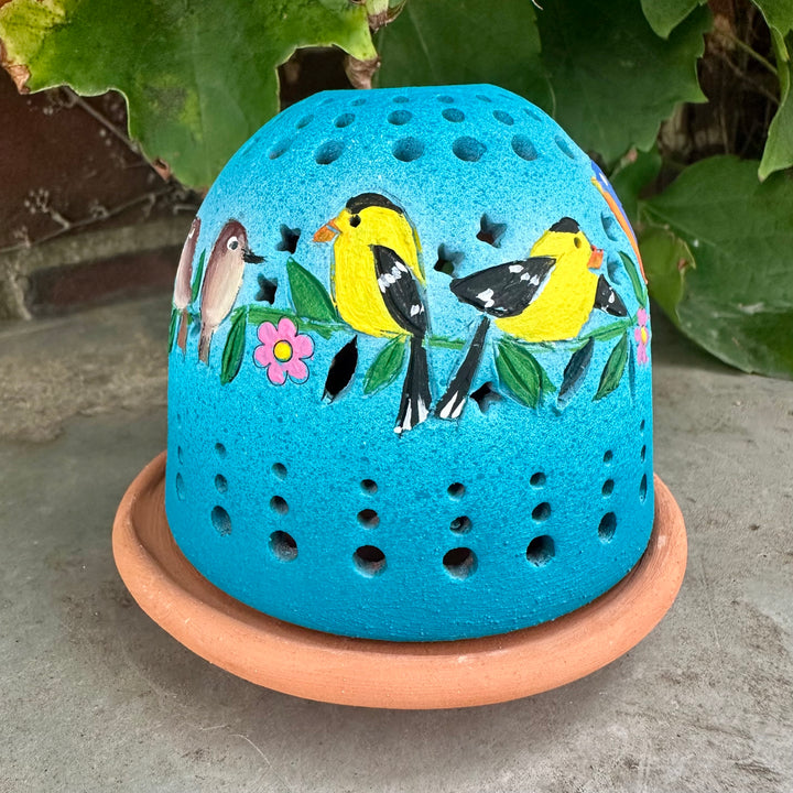 Aqua Songbird Garland Luminary