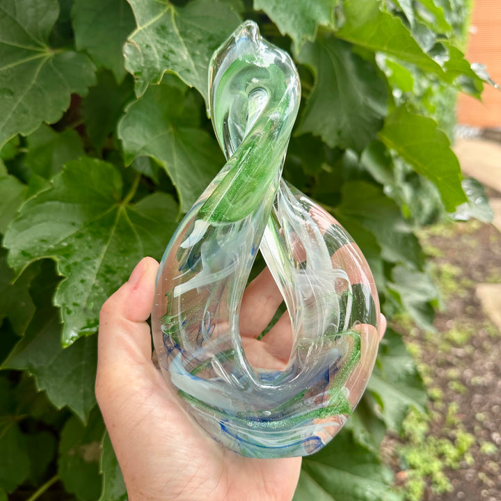 Infinity Loop Medium Green , White + Blue