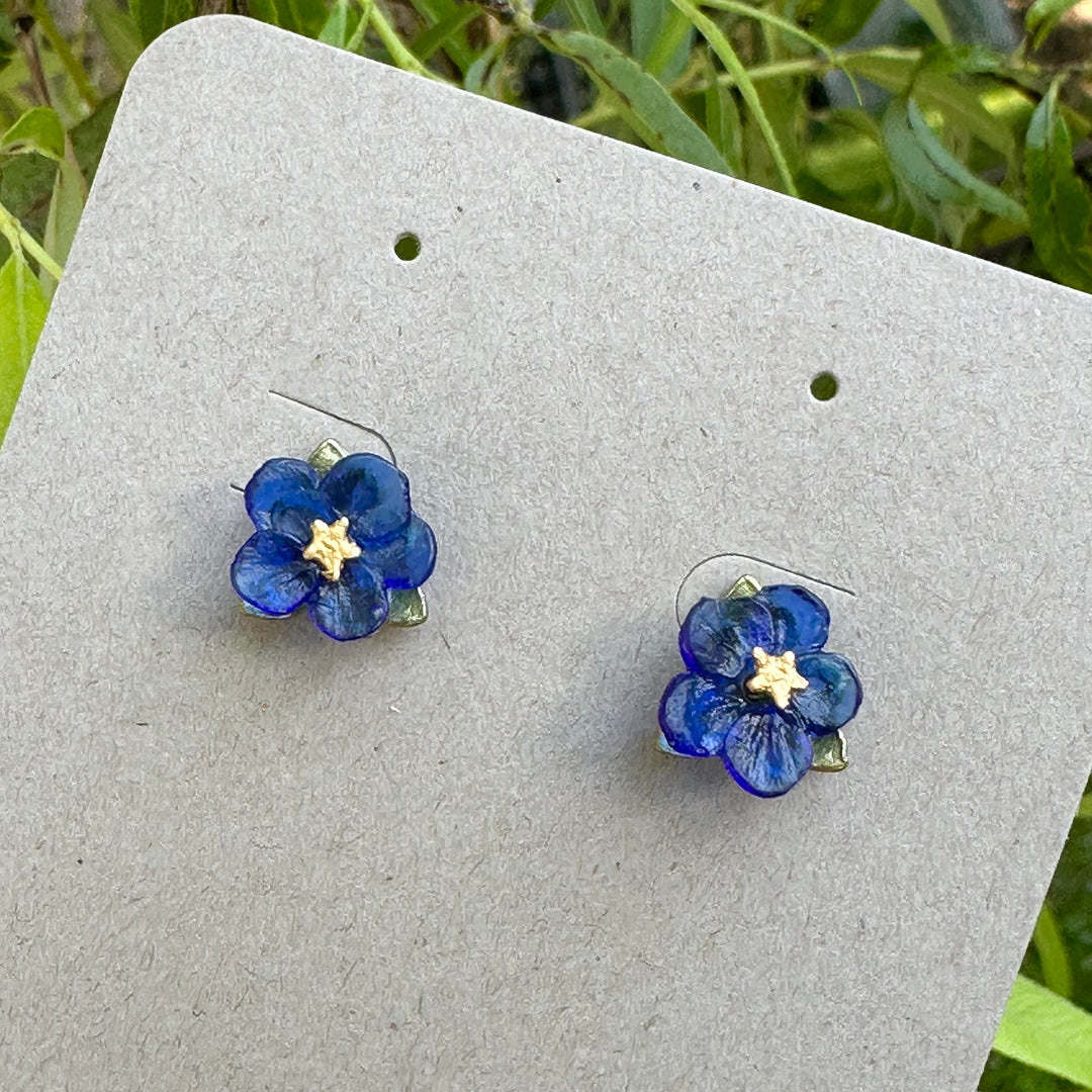 Blue Violet Post Earrings
