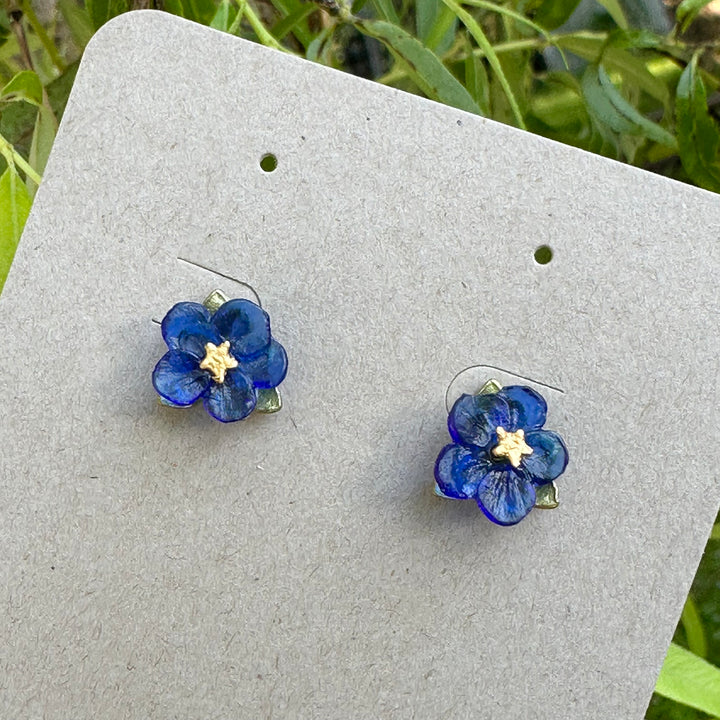 Blue Violet Post Earrings