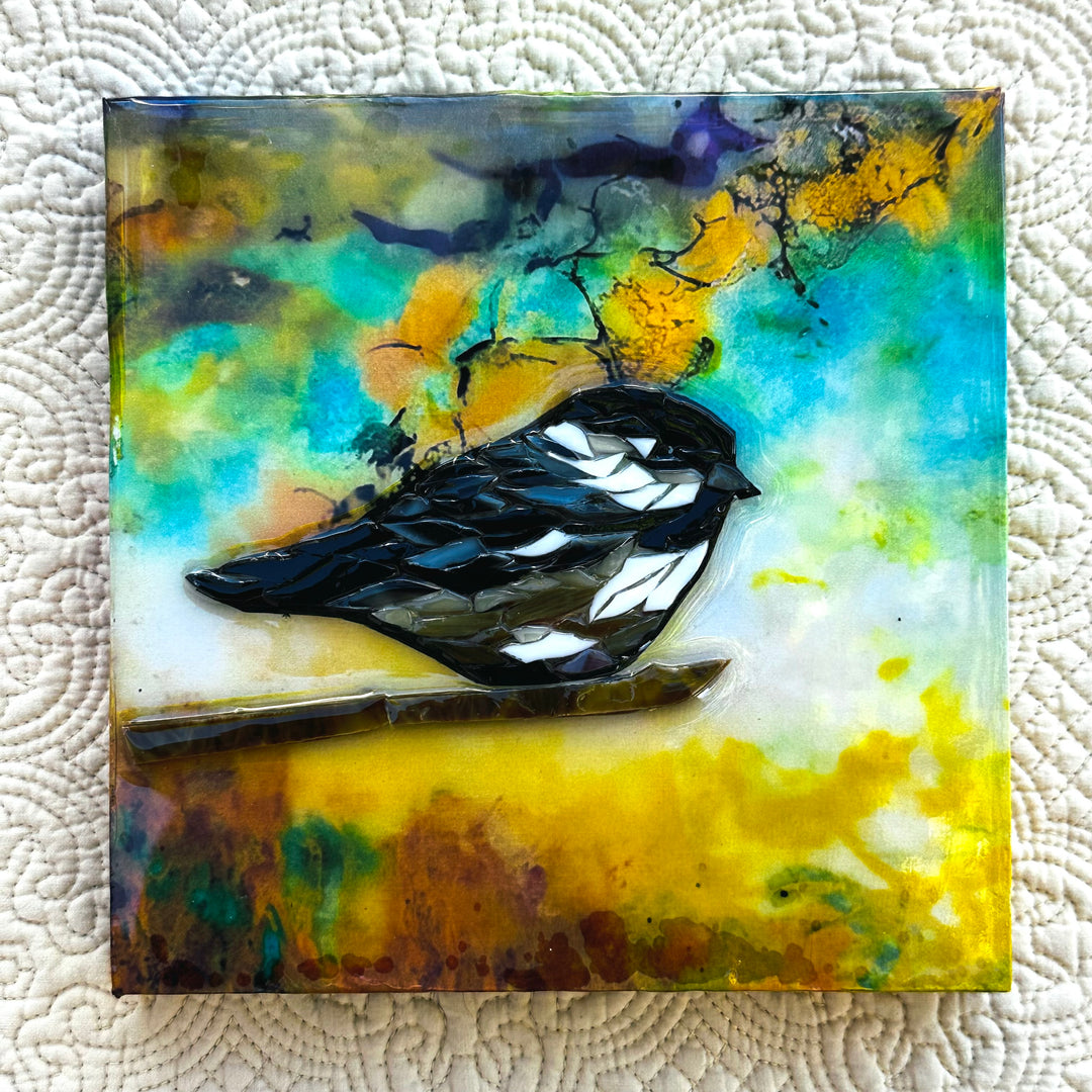 Black Cap Chickadee Mosaic 6