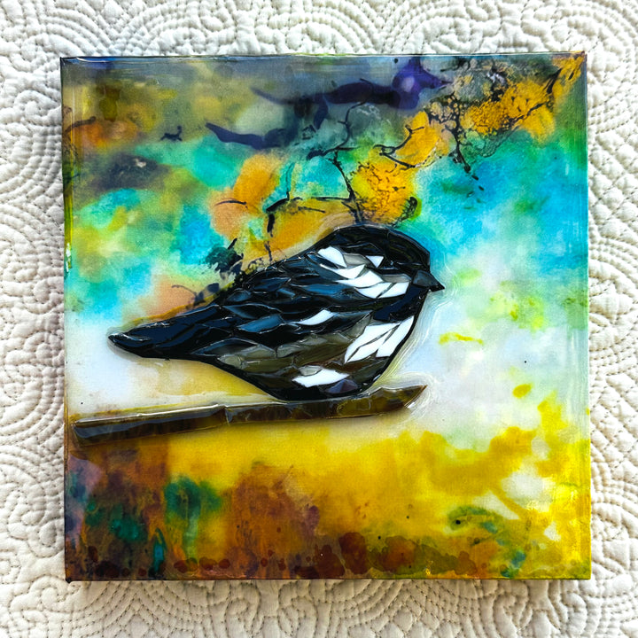 Black Cap Chickadee Mosaic 6