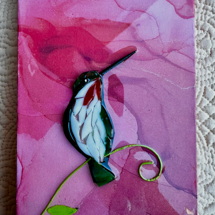 Hummingbird Mosaic Pink
