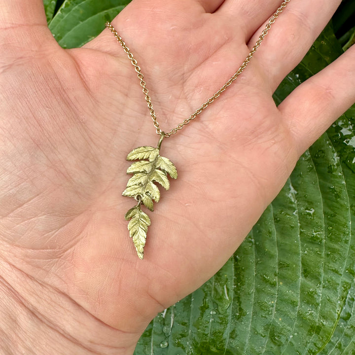 Fern Pendant on Chain