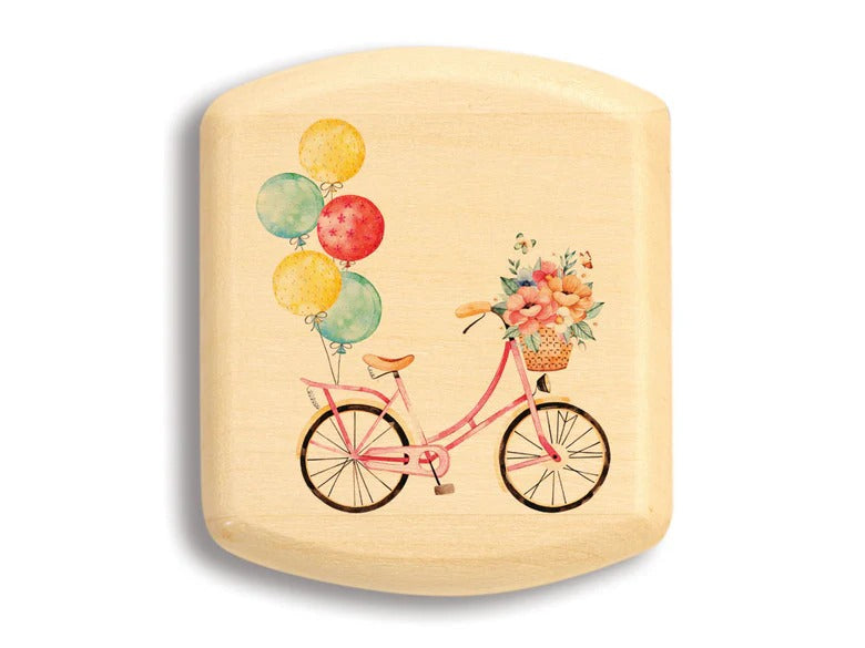 2" Flat Wide Aspen Bike with Balloons and Flowers