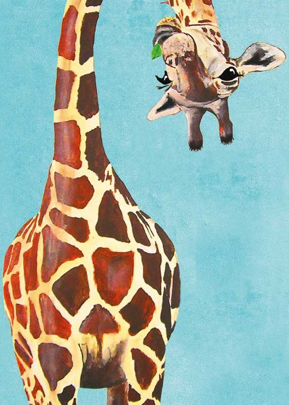 Birthday Card - Giraffe