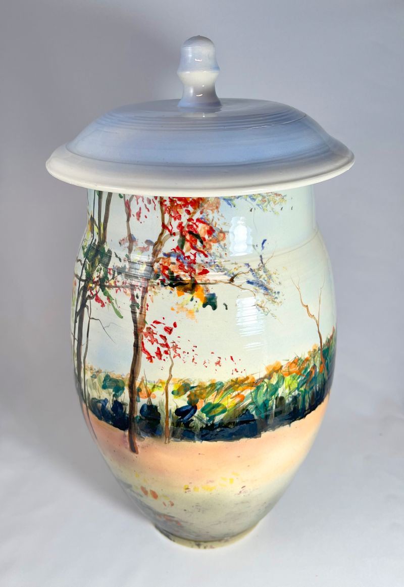 Black Forest Trail Clearing Lidded Jar