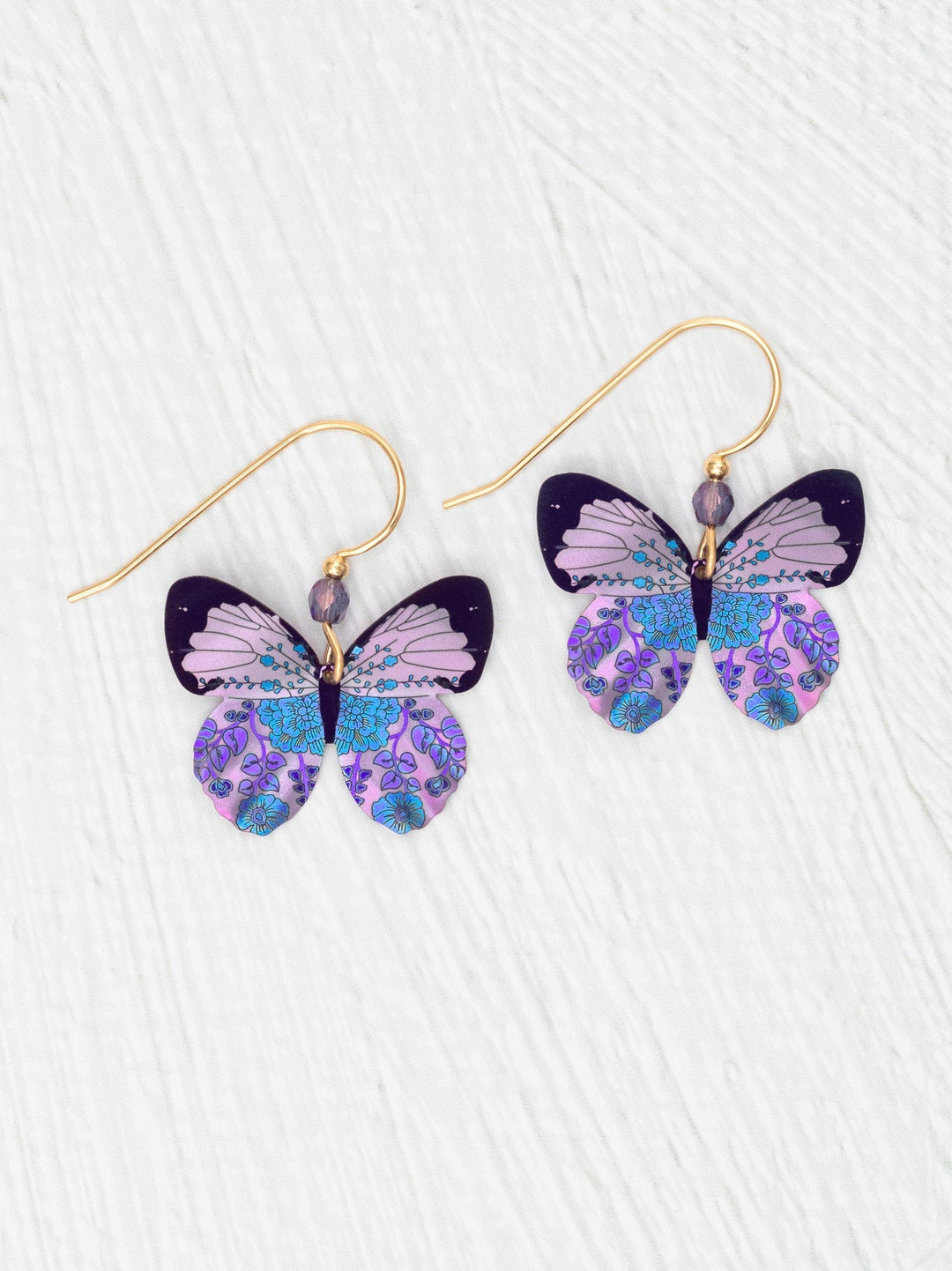Blooming Butterfly Earrings Radiant Purple