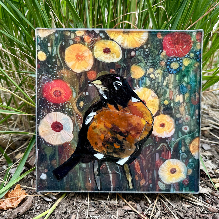 Robin in Flowers
