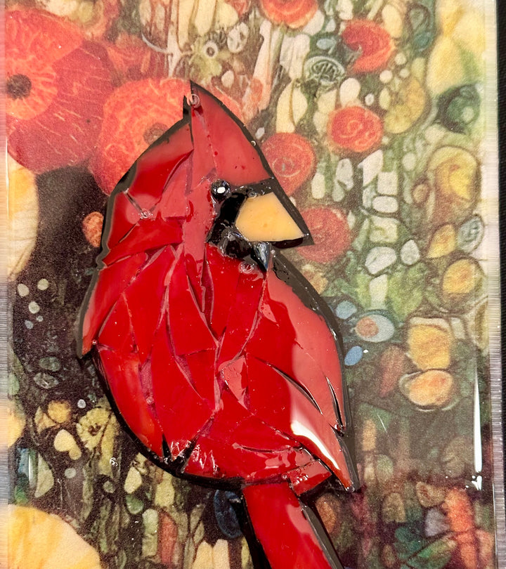 Cardinal + Floral Mosaic