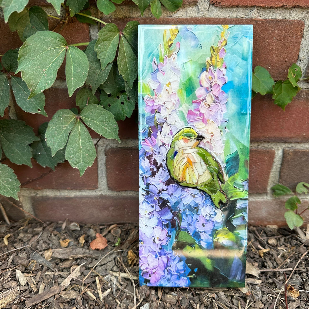 Green Bird &amp; Lilacs