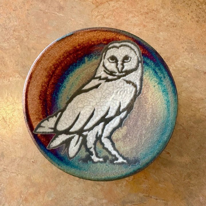 Small Silhouette Plate Owl