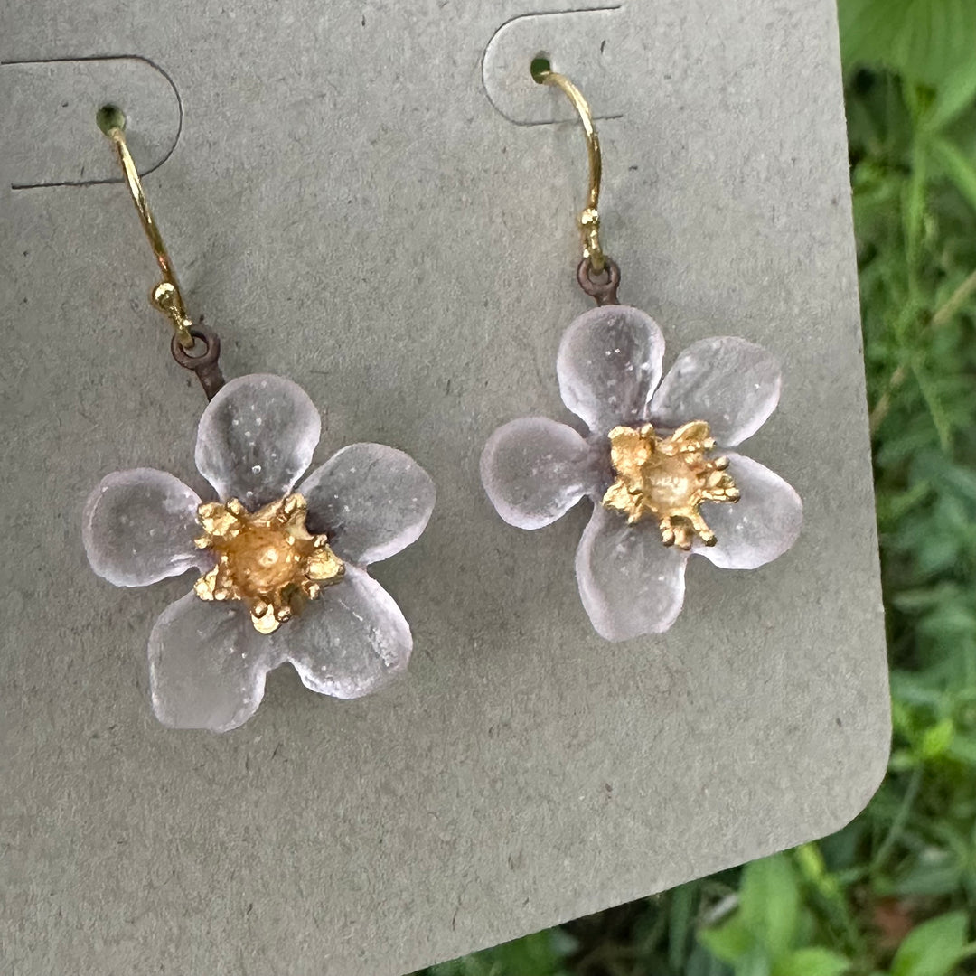 Cherry Blossom Wire Earrings