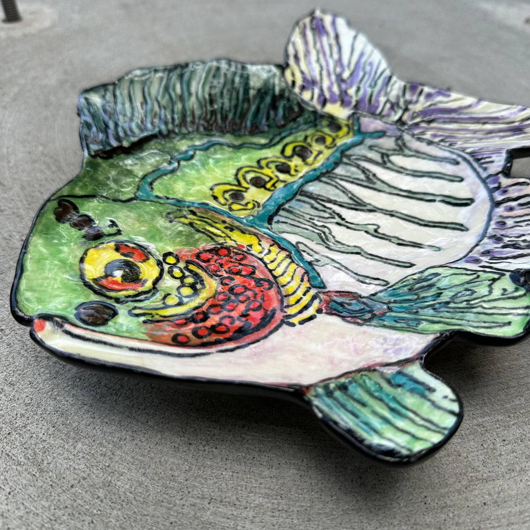 Fish Dish Extra Large Rainbow