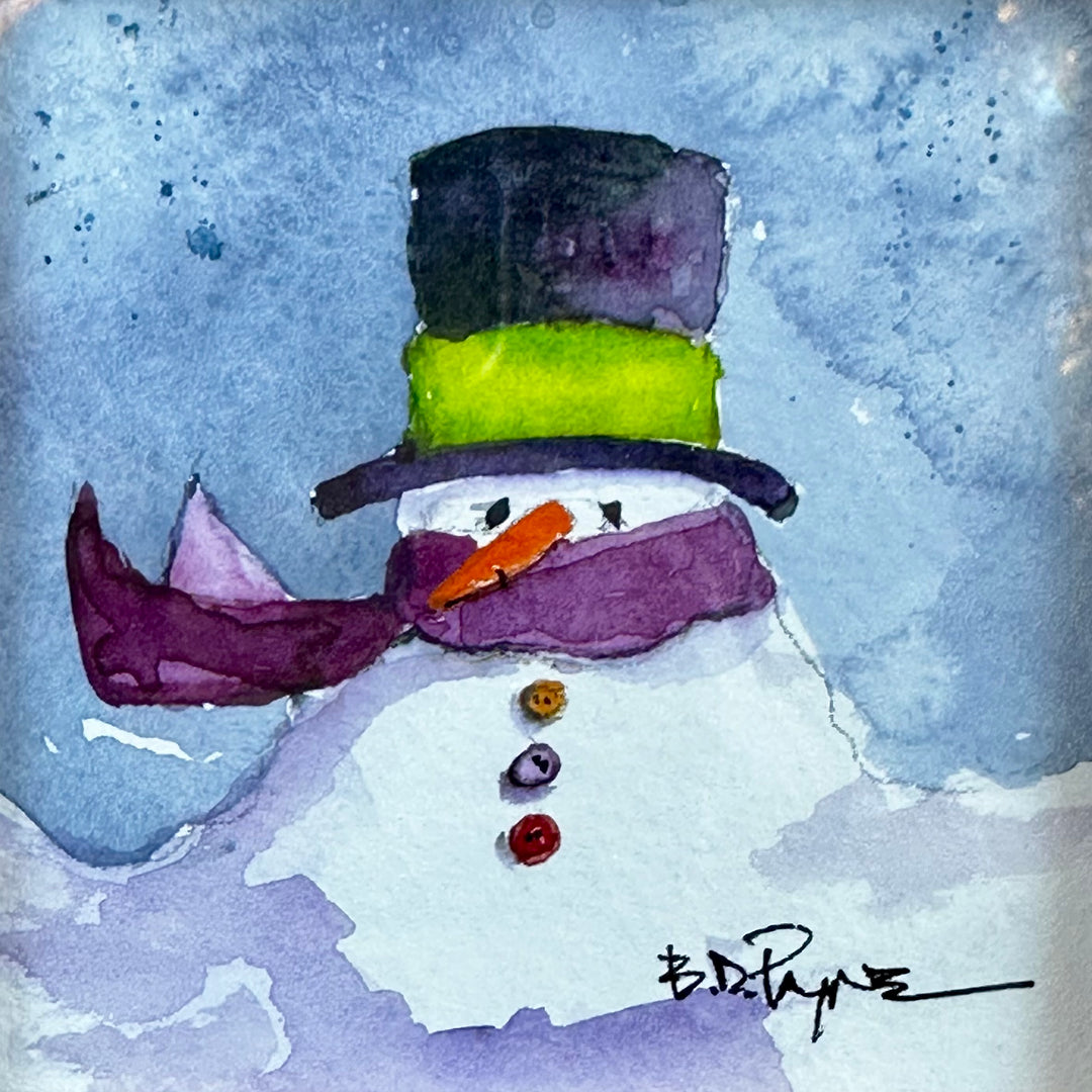 Top Hat + Purple Mini Painting