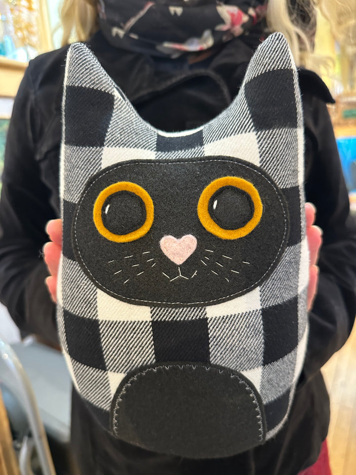 Plushie Cat Black & White