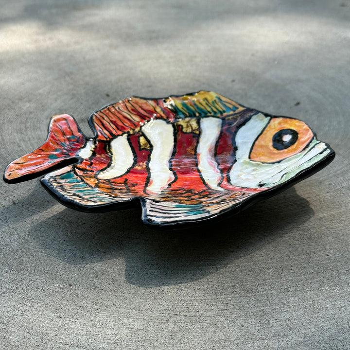 Fish Dish Medium Orange