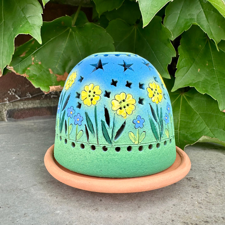 Luminary Spring Flowers Blue + Green