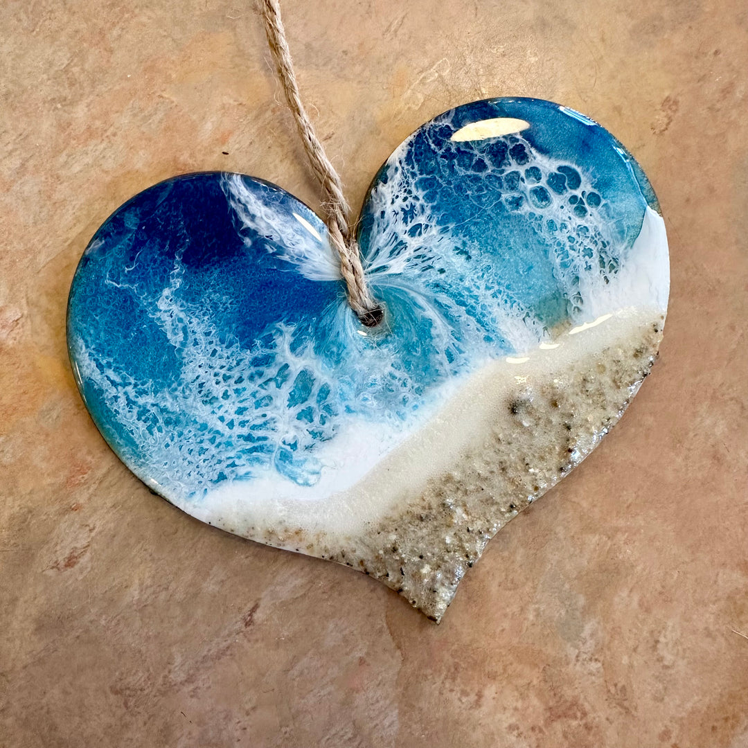 Beach Heart Ornament