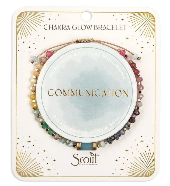 Chakra Glow Bracelet - Communications, Throat + Sacral Gold