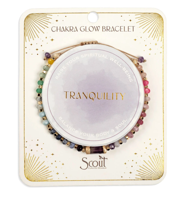 Chakra Glow Bracelet - Tranquility, Crown + Gold